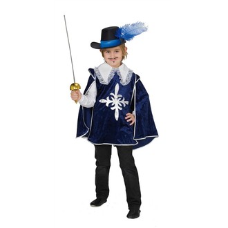 Kostýmy pro děti - Dětský kostým Mušketýr modrý