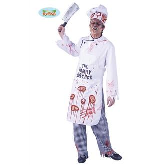Kostýmy pro dospělé - kostým halloween zombie kuchaře