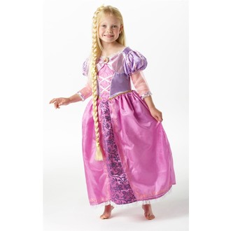 Kostýmy pro děti - Kostým princezna Locika s copem - šaty Rapunzel