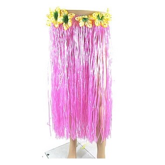 Havajské sukně - věnce - Hawai sukně světle růžová