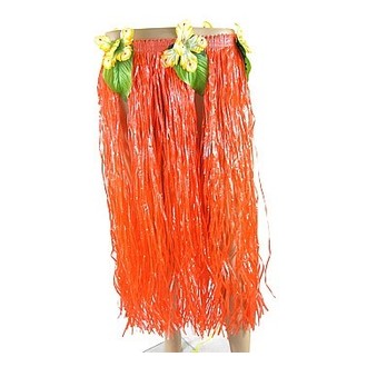 Havajské sukně - věnce - Hawai sukně oranžová