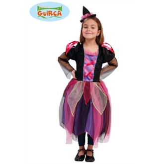 Kostýmy pro děti - Dětský kostým čarodějnice s kloboukem