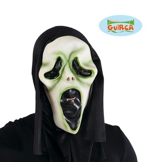Halloween - Halloween maska vřískot s kapucí