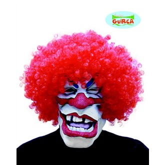 Masky - Škrabošky - maska klauna s vlasy