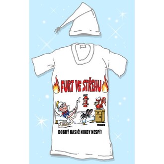 Zábavné předměty - Noční košile s čepičkou Furt ve střehu