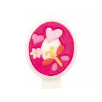 Zábavné předměty - Svíčka s květinami