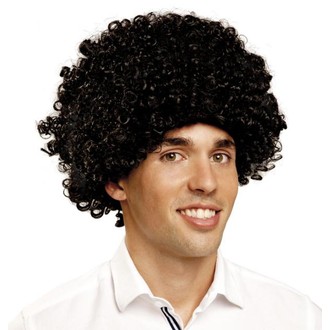 Paruky - Paruka Kudrnatá černá - afro paruka černoch