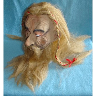 Masky - Škrabošky - Maska s vlasy Viking