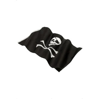Doplňky na karneval - Pirátská vlajka 90 x 150 cm