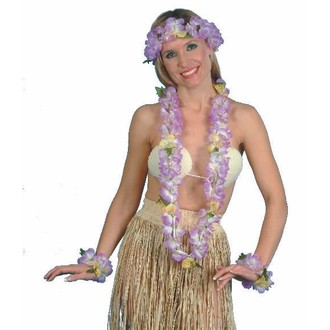 Doplňky na karneval - Havajská sada fialová