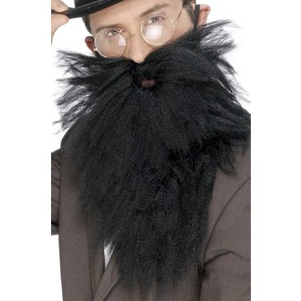 Doplňky na karneval - Plnovous Dlouhý rovný černý