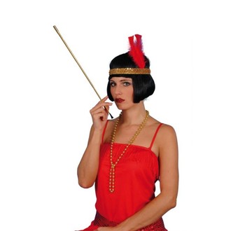 Doplňky na karneval - Teleskopický držák cigarety zlatý