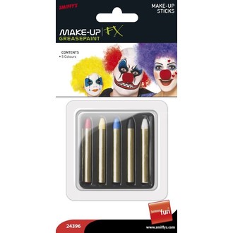 Doplňky na karneval - Pastelky na obličej 5 barev