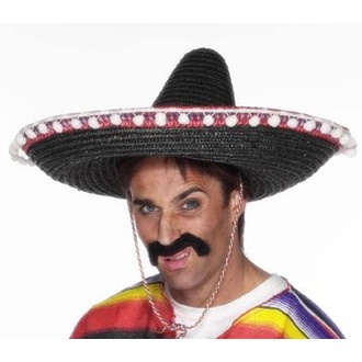 Klobouky - čepice - čelenky - Černé sombrero