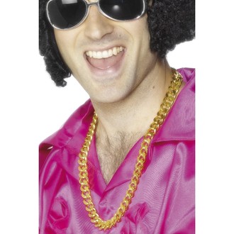 Doplňky na karneval - Zlatý řetěz na krk