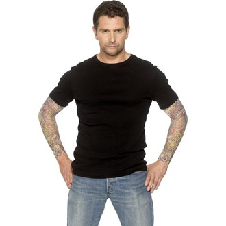 Doplňky na karneval - Tetování rukáv barevné pár