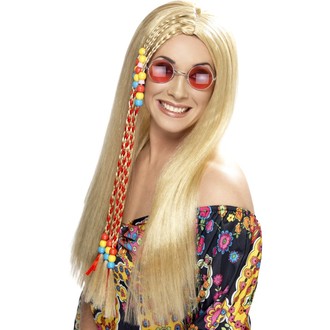 Paruky - Paruka Hippy Party s copem blond