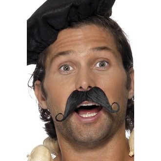 Doplňky na karneval - Knír Frenchman Moustache