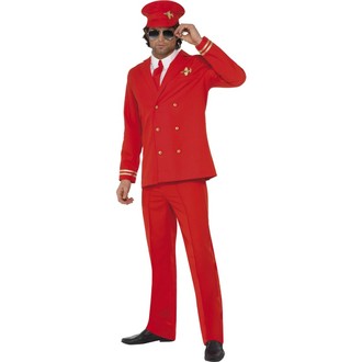 Kostýmy pro dospělé - Kostým Pilot červený