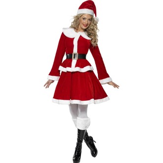 Kostýmy pro dospělé - Dámský kostým Miss Santa II