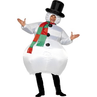 Kostýmy pro dospělé - Kostým Sněhulák - vánoční kostýmy