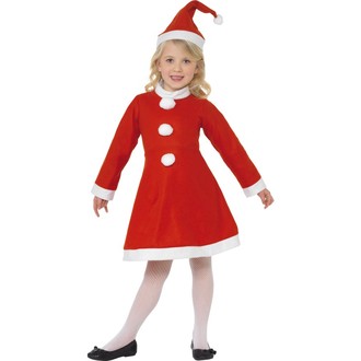 Kostýmy pro děti - Dívčí kostým Santa girl