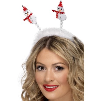 Klobouky - čepice - čelenky - Čelenka Sněhulák