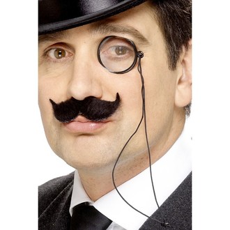 Doplňky na karneval - Monokl na šňůrce