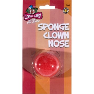 Doplňky na karneval - Molitanový klaunský nos červený