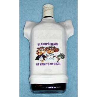 Zábavné předměty - Tričko na flašku Blahopřejeme! Ať vám