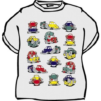 Zábavné předměty - Tričko Šukající autíčka