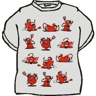 Zábavné předměty - Tričko Šukající čertíci