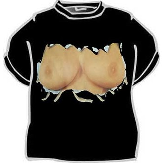 Zábavné předměty - Tričko Protržená prsa