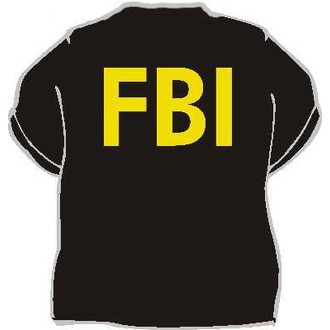 Zábavné předměty - Tričko FBI