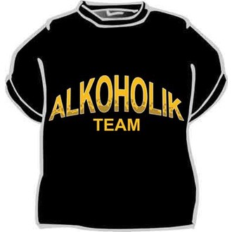 Zábavné předměty - Tričko Alkoholik team