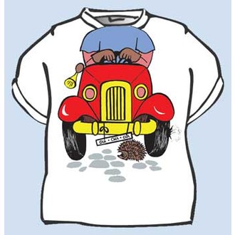 Zábavné předměty - Dětské tričko Autíčko ke krku