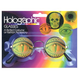 Doplňky na karneval - Holografické brýle Oči dinosaura