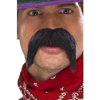Doplňky na karneval - Knír Gringo černý