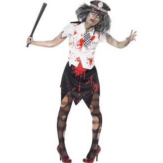 Kostýmy pro dospělé - Kostým Zombie policistka
