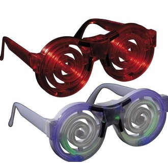 Doplňky na karneval - Svítící brýle  hypno