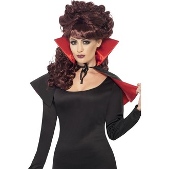 Doplňky na karneval - Plášť mini červeno černý