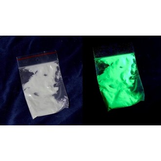 Doplňky na karneval - Fotoluminiscenční pigment 10 g zelený