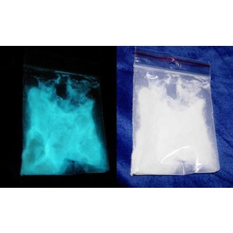 Doplňky na karneval - Fotoluminiscenční pigment 10 g modrý