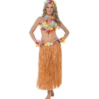 Havajské sukně - věnce - Sada Hula Hula