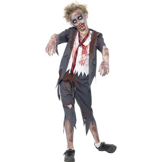 Halloween - Dětský kostým Zombie školák