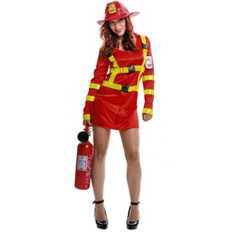 Kostýmy pro dospělé - Kostým hasička -Požárnička