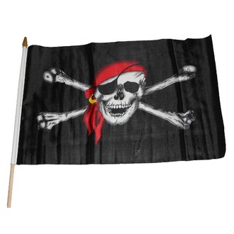 Piráti - Pirátská vlajka s lebkou