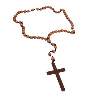 Doplňky na karneval - Mnišský kříž s korálky