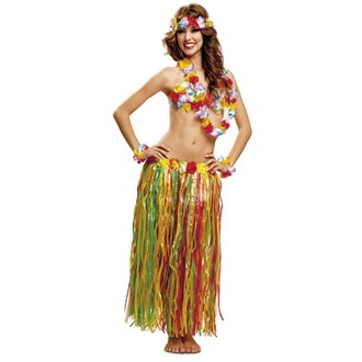 Havajské sukně - věnce - Sada Hawaii - havajský set
