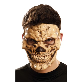 Halloween - Maska obličejová Zlověstná lebka